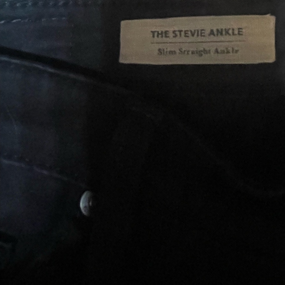 Ag Adriano Goldschmied Black Slim Straight Jeans